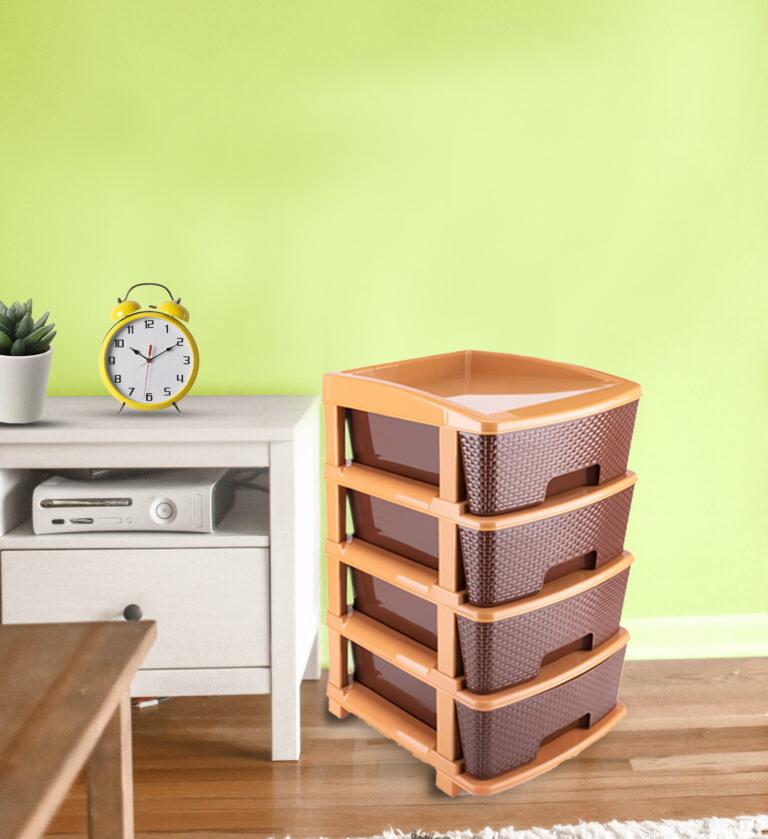 1182 Plastic Modular Drawer 4 Tier Organisers - SkyShopy 1182 Plastic Modular Drawer 4 Tier Organisers - SkyShopy